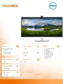 Monitor Dell P3424WEB 34 cale zakrzywiony WQHD z kamerą i głośnikami