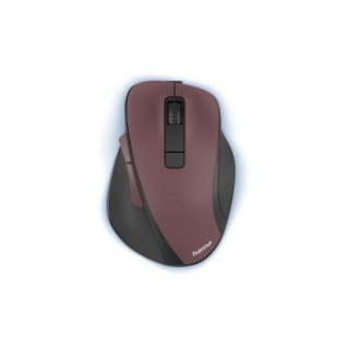 Mysz bezprzewodowa Hama MW-500 V2 bordowa ergonomiczna z cichymi przyciskami