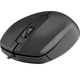 Mysz przewodowa optyczna Defender Alpha MB-507 1000 DPI czarna z wyciszonym klikiem
