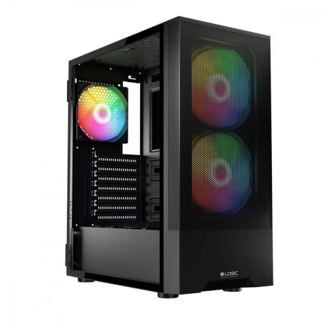 Obudowa komputerowa Logic Concept Arya ARGB Midi Tower czarna z wentylatorami