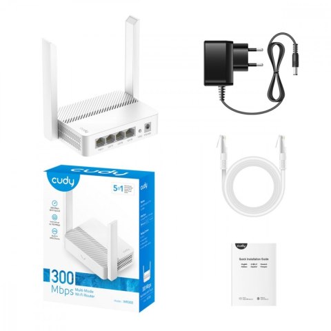 Router Cudy WR300 N300 WiFi 300 Mbps 4xLAN 1xWAN z klientem VPN