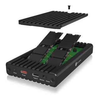 Stacja IcyBox IB-2817MCL-C31 NVMe SSD z klonowaniem USB-C