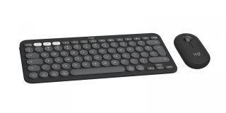 Zestaw klawiatura mysz Logitech Pebble Combo for Mac grafitowy