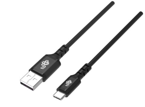 Kabel USB USB C 1 5 m silikonowy czarny szybkie ładowanie