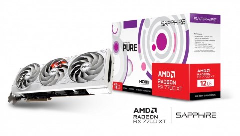 Karta graficzna Sapphire Radeon RX 7700 XT Pure 12GB GDDR6 192bit wydajna