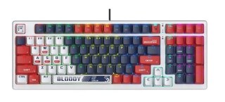 Klawiatura mechaniczna Bloody S98 USB RGB cicha do gier z przełącznikami