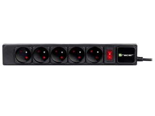 Listwa zasilająca Tracer PowerGear 1.5m czarna 5 gniazd z zabezpieczeniem