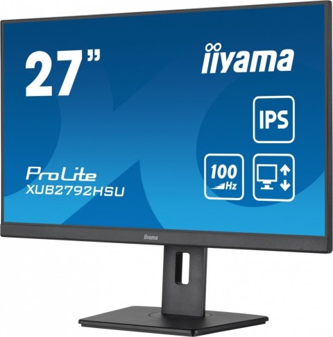 Monitor IIYAMA ProLite XUB2792HSU-B6 27 cali IPS 100Hz z HDMI i USB 3.2