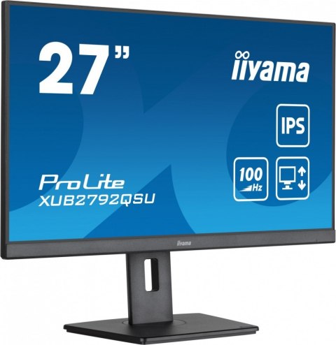 Monitor IIYAMA ProLite XUB2792QSU-B6 27 QHD IPS 100Hz slim z hubem USB
