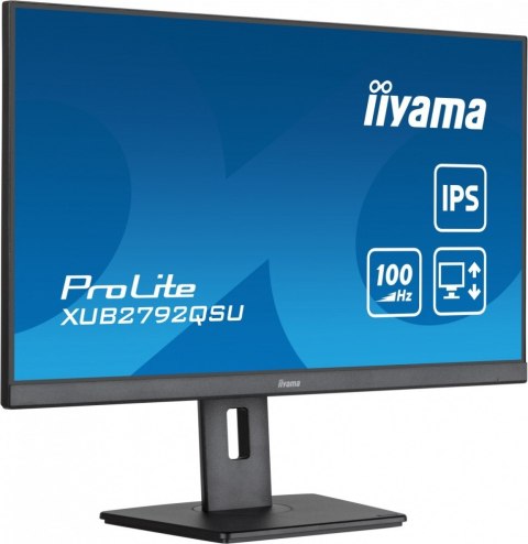 Monitor IIYAMA ProLite XUB2792QSU-B6 27 QHD IPS 100Hz slim z hubem USB