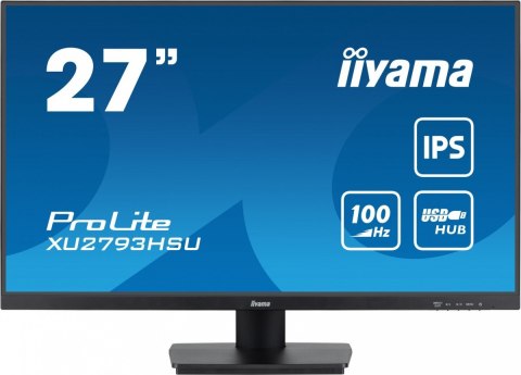 Monitor IIYAMA Prolite XU2793HSU-B6 27 cali IPS 100Hz z hubem USB FHD