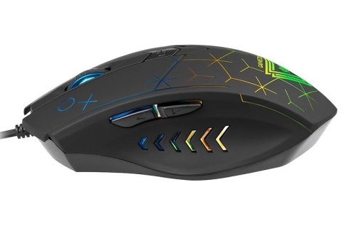 Mysz Tracer Gamezone XO USB ergonomiczna z RGB dla praworęcznych