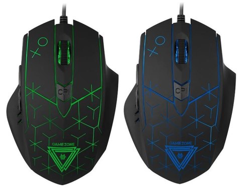 Mysz Tracer Gamezone XO USB ergonomiczna z RGB dla praworęcznych