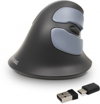 YENKEE Mysz ergonomiczna pionowa ErgoSnug bezprzewodowa USB 2.4 G