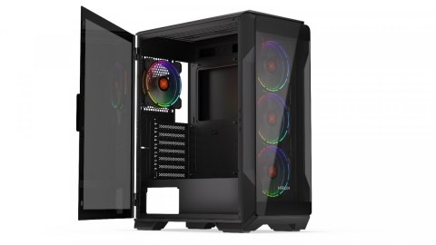 Obudowa Krux Heko ARGB Midi Tower z wentylatorami i filtrem przeciwkurzowym
