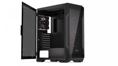 Obudowa Krux Heko ARGB Midi Tower z wentylatorami i filtrem przeciwkurzowym