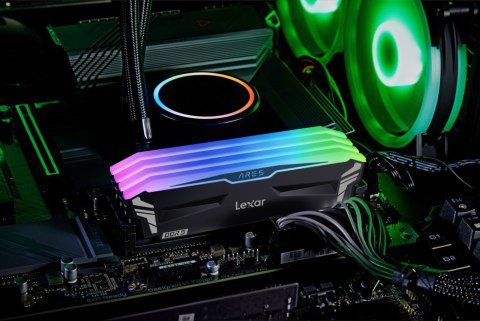 Pamięć DDR5 Lexar ARES RGB 32GB 6800MHz gaming z efektem świetlnym
