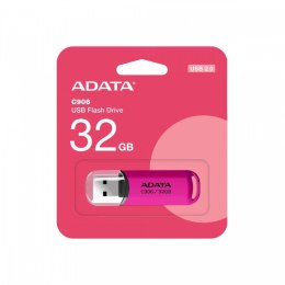 Pendrive Adata C906 32GB USB2.0 różowy kompaktowy design