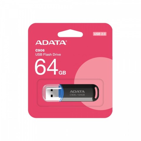 Pendrive Adata C906 64GB USB2.0 czarny kompaktowy