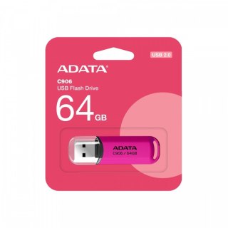 Pendrive ADATA C906 64GB USB 2.0 różowy kompaktowy