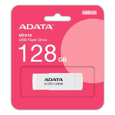 Pendrive Adata UC310 128GB USB 3.2 biały bezzatyczkowy