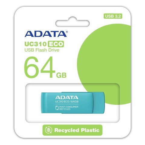 Pendrive Adata UC310 64GB USB 3.2 ECO ekologiczny z obrotową konstrukcją