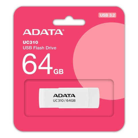 Pendrive Adata UC310 64GB USB 3.2 biały obrotowy szybki