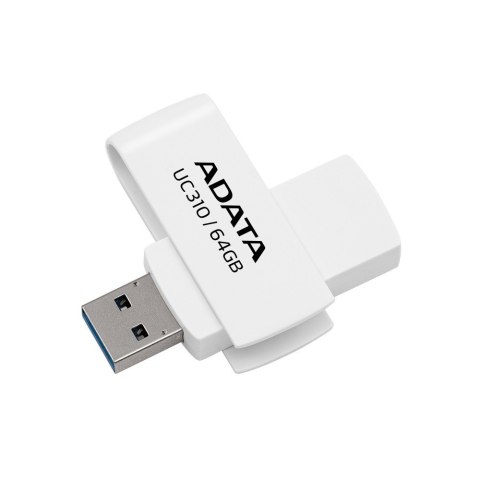 Pendrive Adata UC310 64GB USB 3.2 biały obrotowy szybki