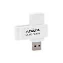 Pendrive Adata UC310 64GB USB 3.2 biały obrotowy szybki