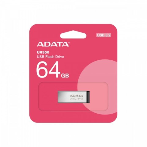 Pendrive Adata UR350 64GB USB3.2 Gen1 metalowy czarny elegancki