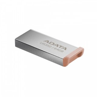 Pendrive Adata UR350 64GB USB3.2 Gen2 brązowy elegancki metalowy