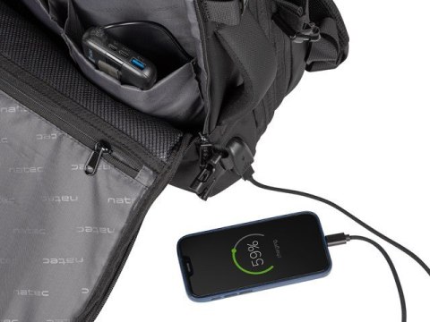 Plecak Natec Camel Pro 17,3 cala czarny uniwersalny 2w1