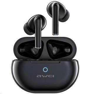 Słuchawki AWEI T61 TWS Bluetooth 5.3 wodoodporne czarne do muzyki