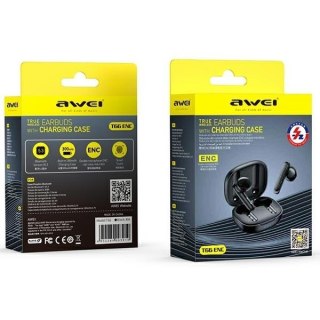 Słuchawki AWEI T66 TWS Bluetooth 5.3 bezprzewodowe czarne