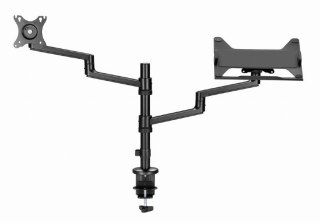 Uchwyt Gembird do monitora max 27 i laptop do 17 regulowany biurkowy