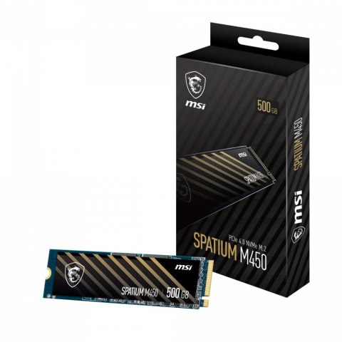 Dysk SSD MSI SPATIUM M450 500GB M.2 PCIe4 3600MB/s wydajny