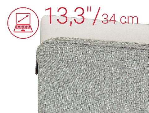Etui do laptopa Hama Jersey 13.3 szare minimalistyczne z wyściółką