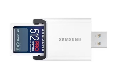 Karta pamięci Samsung SD Pro Ultimate 512GB szybka z czytnikiem USB