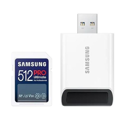 Karta pamięci Samsung SD Pro Ultimate 512GB szybka z czytnikiem USB