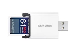 Karta pamięci SD Samsung 64GB Pro Ultimate z czytnikiem USB