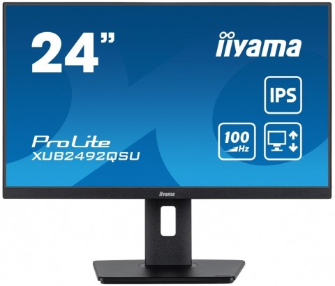 Monitor iiyama ProLite XUB2492QSU-B1 24 IPS QHD 100Hz USB-C