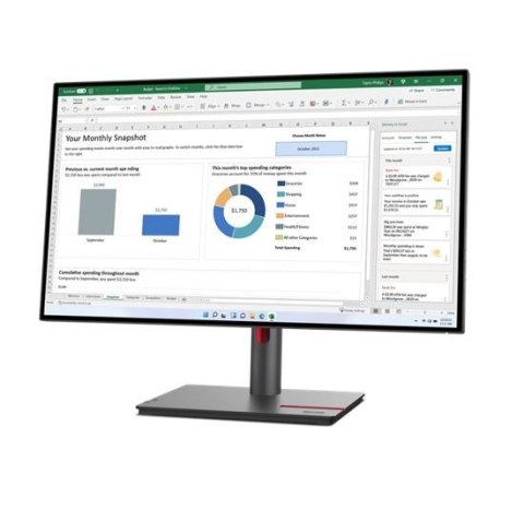 Monitor Lenovo ThinkVision P27q-30 27 cali WLED matowy 2K IPS