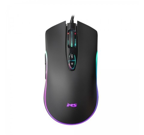 Mysz gamingowa MS Nemesis C365 6400 DPI z RGB LED czarna