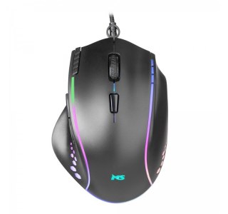 Mysz gamingowa MS Nemesis C370 7200 DPI przewodowa czarna RGB LED