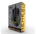Mysz gamingowa MS Nemesis C370 7200 DPI przewodowa czarna RGB LED
