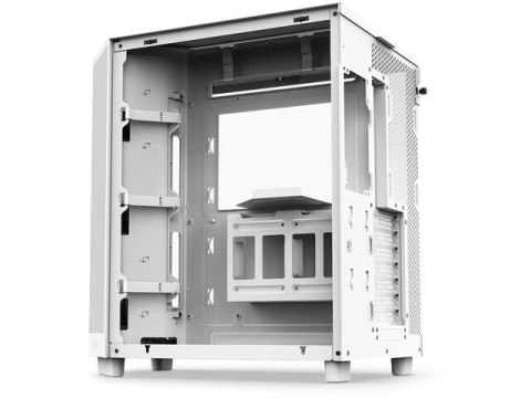 Obudowa NZXT H6 Flow RGB MIDI Tower Biała z oknem i wentylatorami