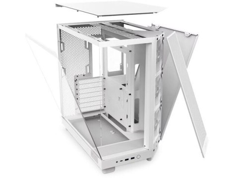 Obudowa NZXT H6 Flow RGB MIDI Tower Biała z oknem i wentylatorami