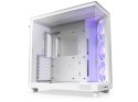 Obudowa NZXT H6 Flow RGB MIDI Tower Biała z oknem i wentylatorami