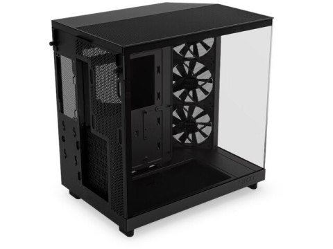 Obudowa NZXT H6 Flow Midi Tower czarna z oknem kompaktowa wydajna