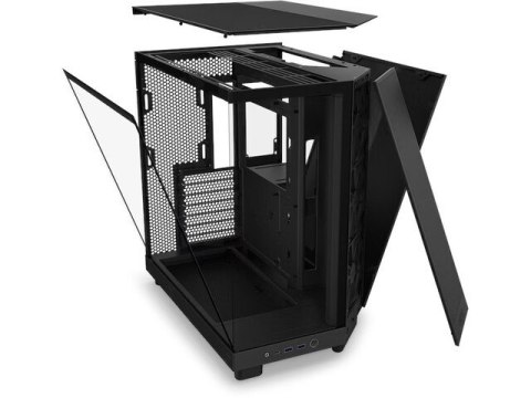 Obudowa NZXT H6 Flow Midi Tower czarna z oknem kompaktowa wydajna
